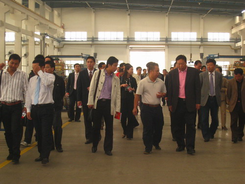 广东省江苏商会来我公司商务调查