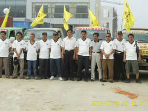 “伟昌铝材猎人车队”到达福鹿会F6山东分厂