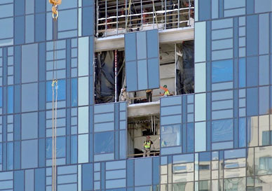 在幕墙施工的过程中，有哪些当苦衷项？