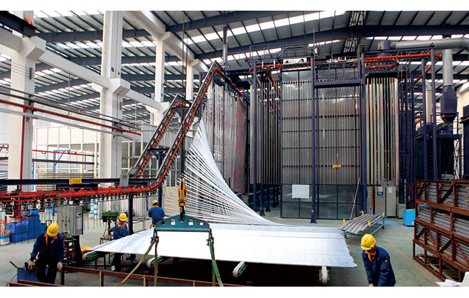 立式喷涂木纹两用出产线