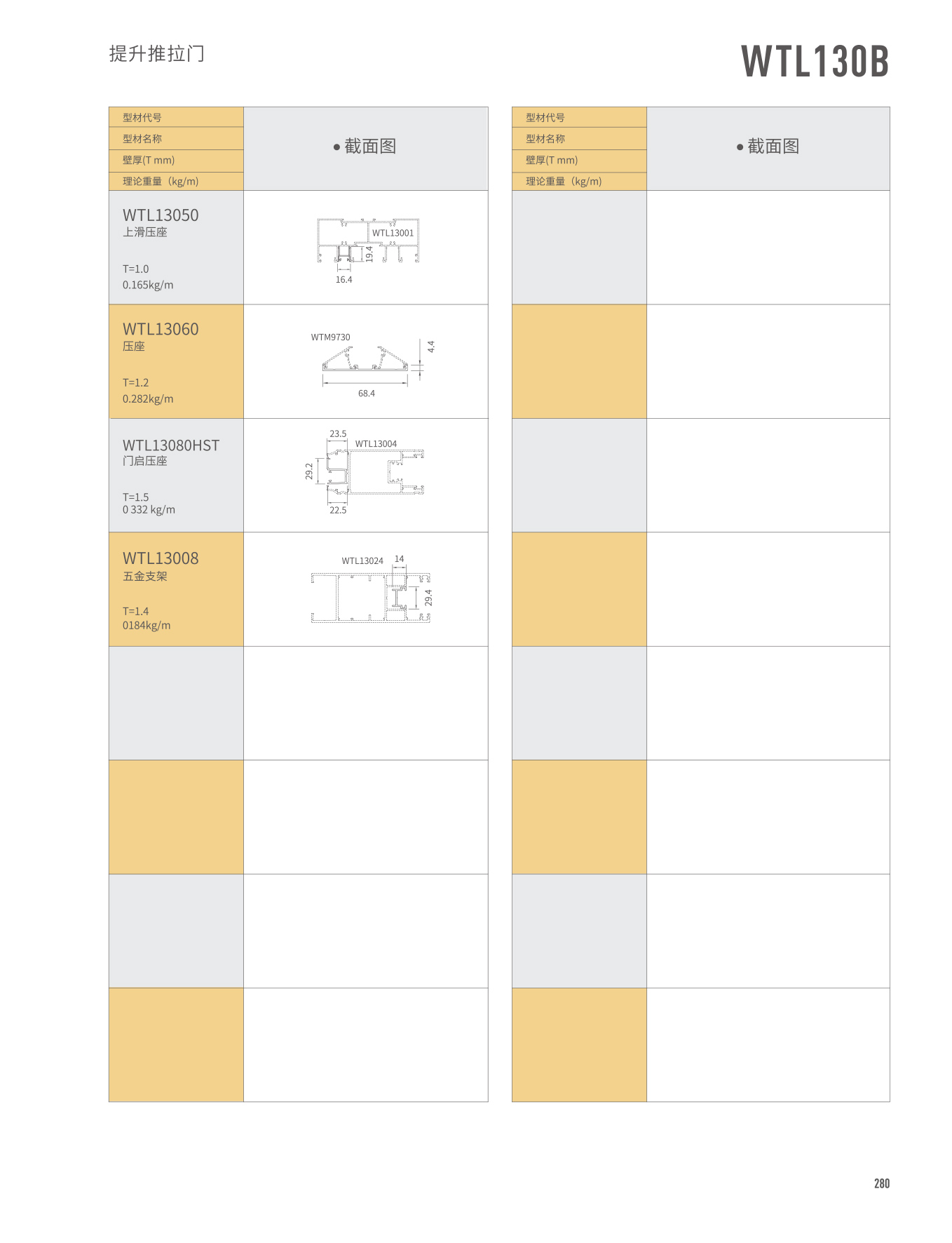 WTL130提升推拉门