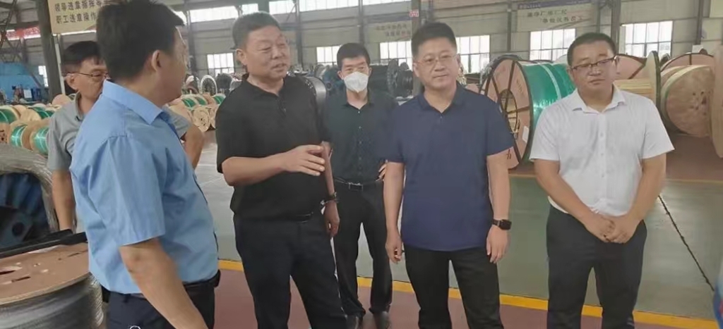 宁晋县向导李军华到新葡的京集团350vip8888调研